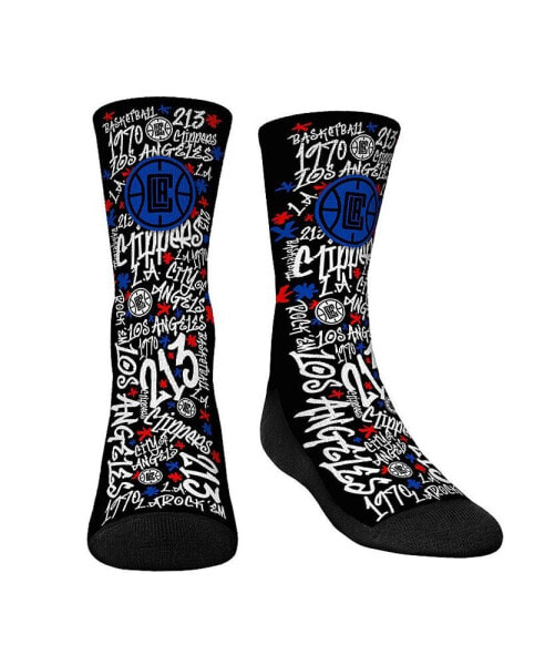 Youth Boys and Girls Socks LA Clippers Graffiti Crew Socks