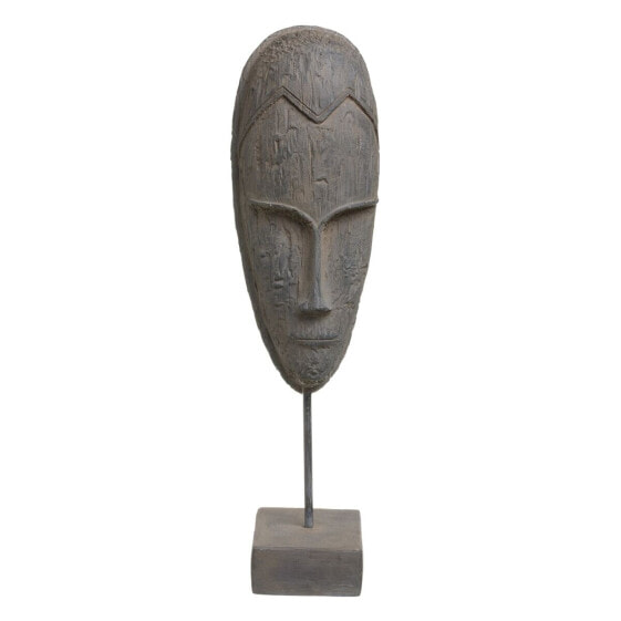 Decorative Figure Grey Mask 19 x 12 x 62 cm