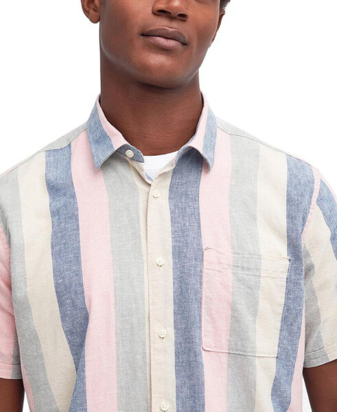 Men's Portwell Summer-Fit Stripe Button-Down Shirt