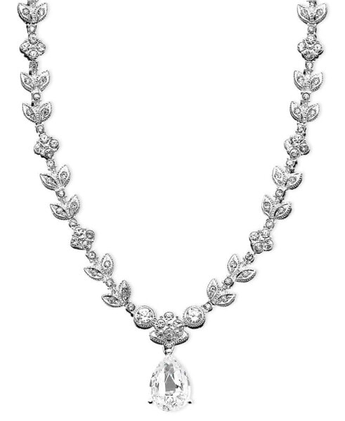 Cubic Zirconia Leaf (1 ct. t.w.) Necklace, Created for Macy's