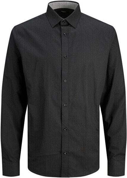Рубашка Jack & Jones JPRBLABELFAST Comfort Fit черная 12239027