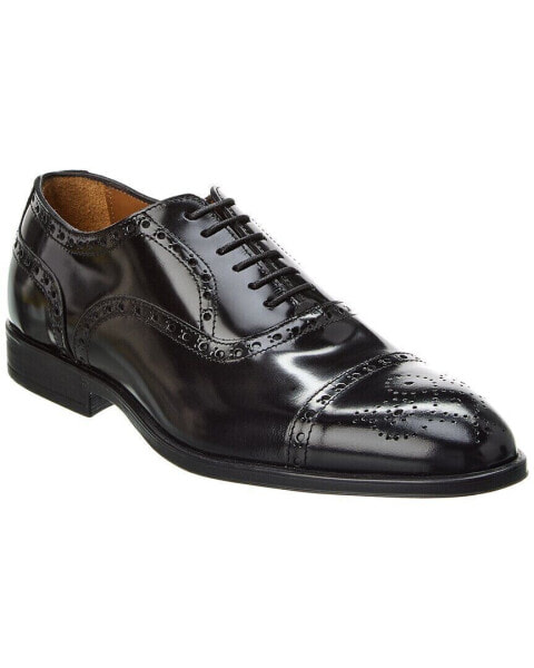 Antonio Maurizi Cap Toe Leather Oxford Men's Black 45
