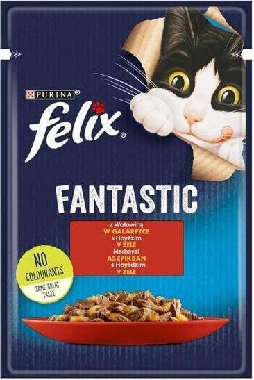 Nestle FELIX saszetka FANTASTIC WOŁOWINA w galaretce /26 85g