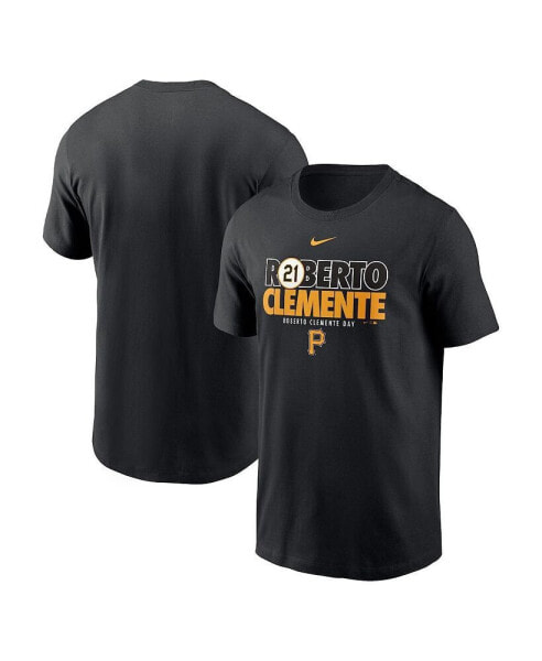 Men's Roberto Clemente Black Pittsburgh Pirates Commemorative T-shirt