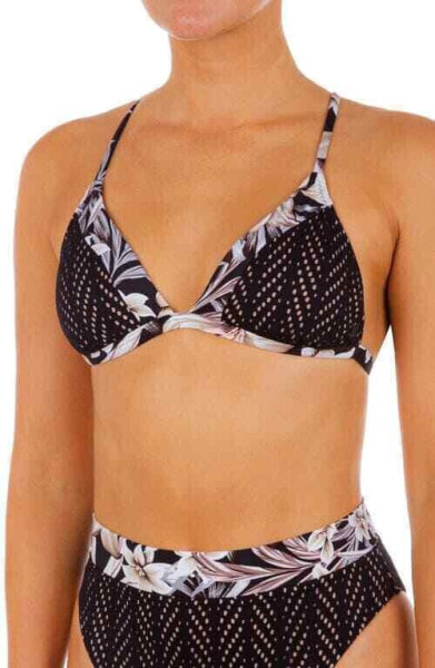 Hurley 293485 Women's Mix Triangle Bikini Top Swimwear Black Size X-Large