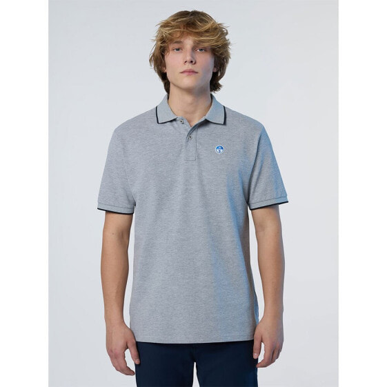 NORTH SAILS Collar W Striped In Contrast short sleeve polo