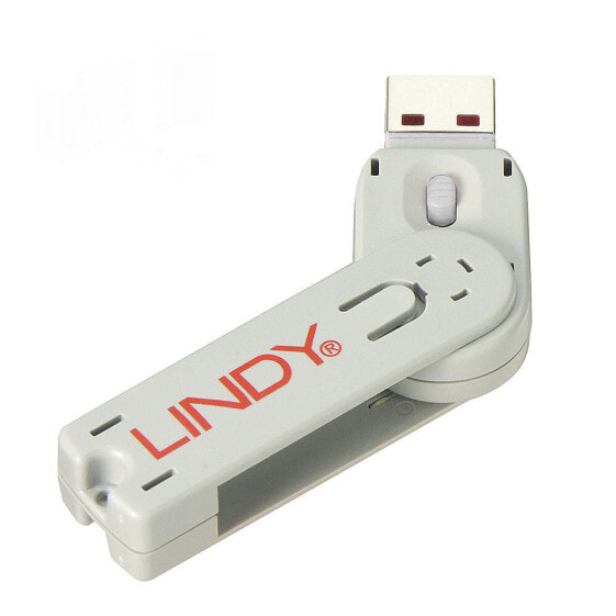 Lindy USB Type A Port Blocker Key - white - White