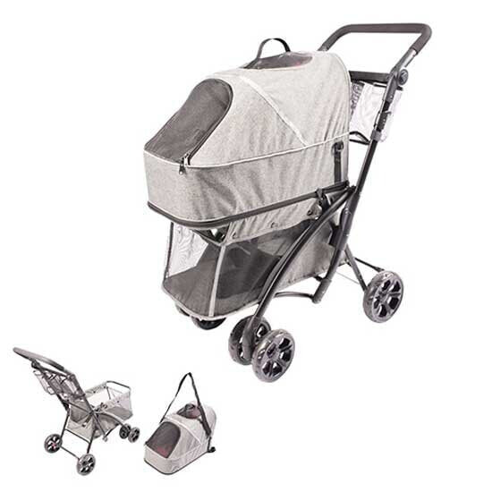 DUVO+ Deluxe Pet Strolling Cart 79x46x99 cm