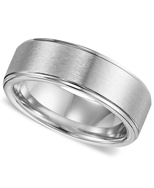 Men's Cobalt Ring, Comfort Fit Wedding Band