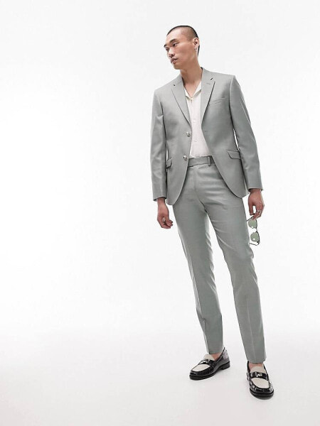 Костюм Topman – зеленые облегающие брюки для свадьбы