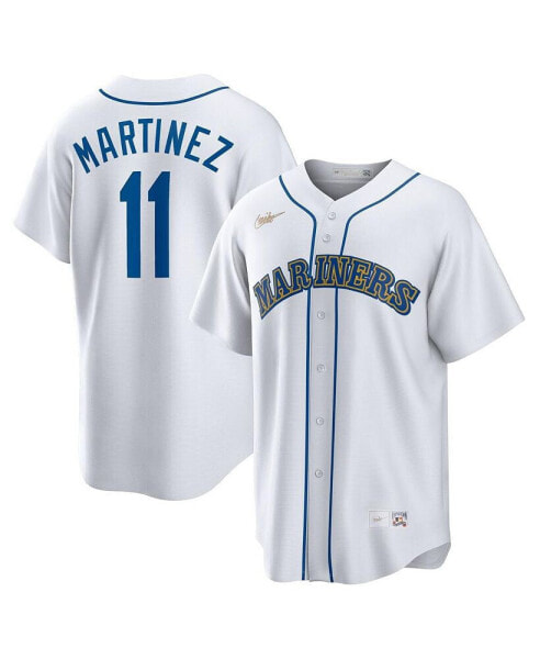 Men's Edgar Martinez White Seattle Mariners Home Cooperstown Collection Replica Player Jersey