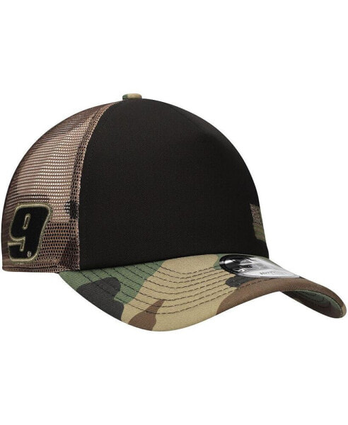 Men's Black/Camo Chase Elliott Trucker 9FORTY Adjustable Hat