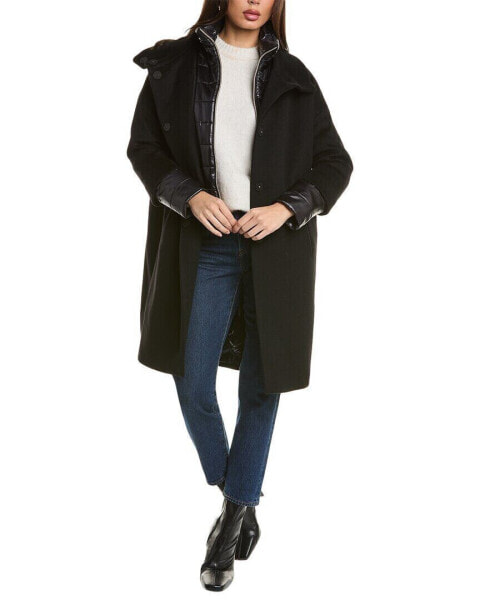 Herno Double-Front Wool Coat Women's Black 44