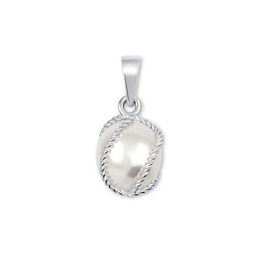 Silver pendant with synthetic pearl 448 001 00594 04