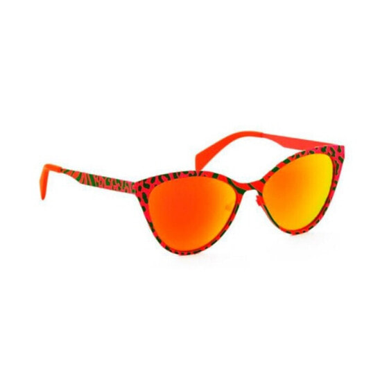 Женские солнцезащитные очки кошачий глаз красные Italia Independent 0022-055-018 (55 mm)