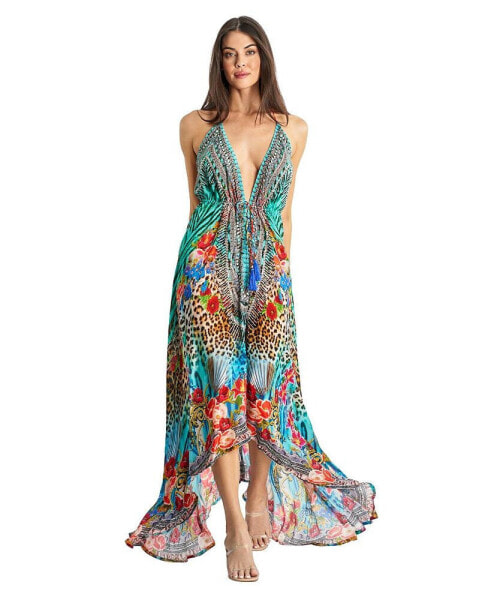 Платье La Moda Clothing длинное на шейке для женщин