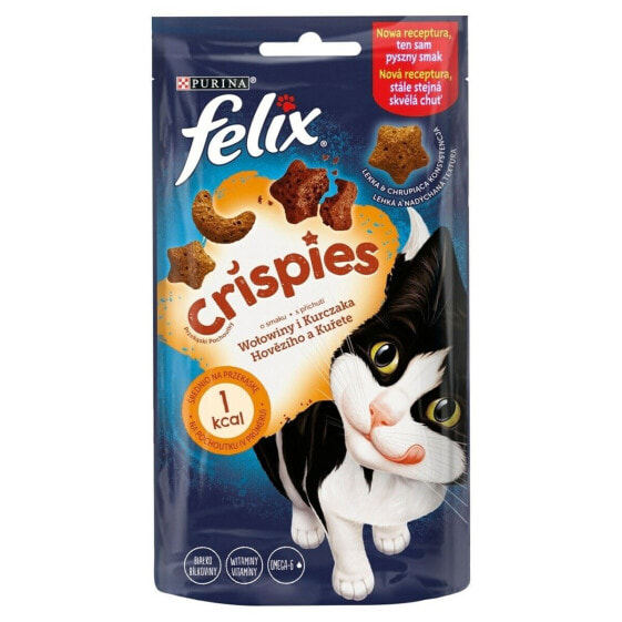 Кошачий корм Purina Felix Crispies с курицей и телятиной 45 г