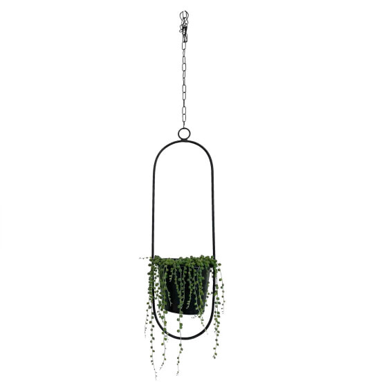 Hängetopf "Hanging Garden" Oval, schwarz