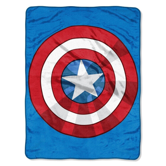 Micro Raschel Throw - Marvel The Shield Captain America 45x60" Plush Blanket NEW