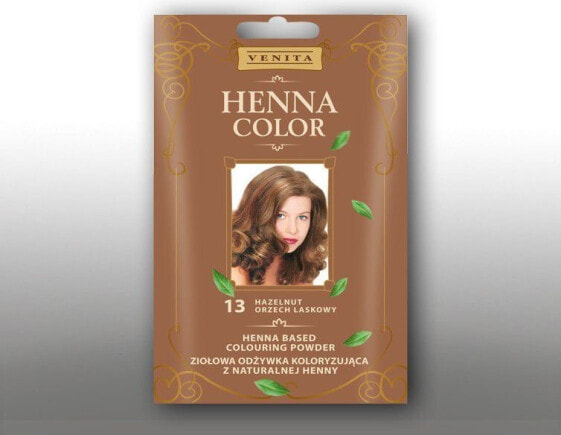Venita Ziołowa odżywka koloryzująca Henna Color 30g 13 orzech laskowy