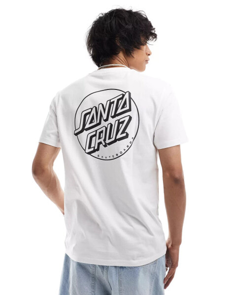 Santa Cruz opus dot t-shirt in white