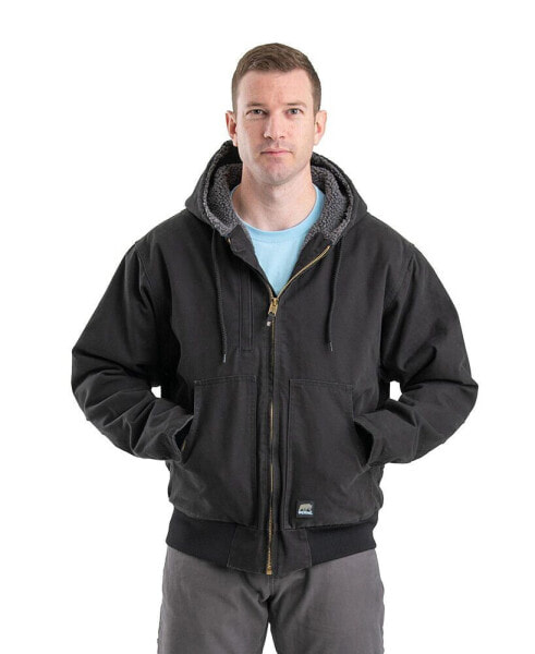 Men's Highland Flex180 Washed Duck Hooded Work Jacket