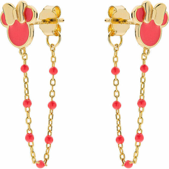 Decent gold-plated Mickey Mouse earrings ES00079YL.CS