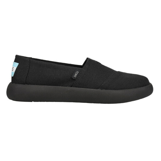 TOMS Alpargata Mallow Slip On Womens Black Sneakers Casual Shoes 10018948