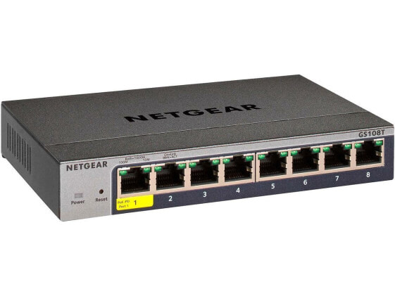 NETGEAR 8-Port Gigabit Ethernet Smart Switch (GS108T)