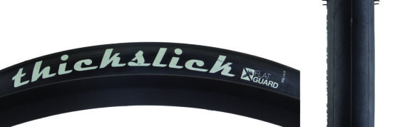 WTB ThickSlick Tire - 700 x 25, Clincher, Wire, Black, Flat Guard