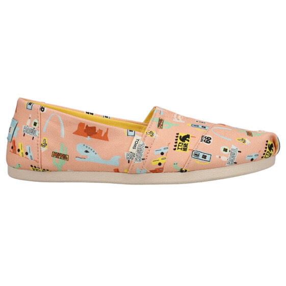 Женские кеды TOMS Alpargata Route 66 Slip On Мультиколор, розовые повседневные 10016888T