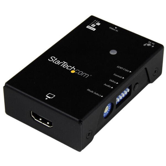 StarTech.com Эмулятор EDID для дисплеев HDMI (1080p, черный, сталь, RoHS, CE, FCC, 1920 x 1080 пикселей, 720p, HDMI)