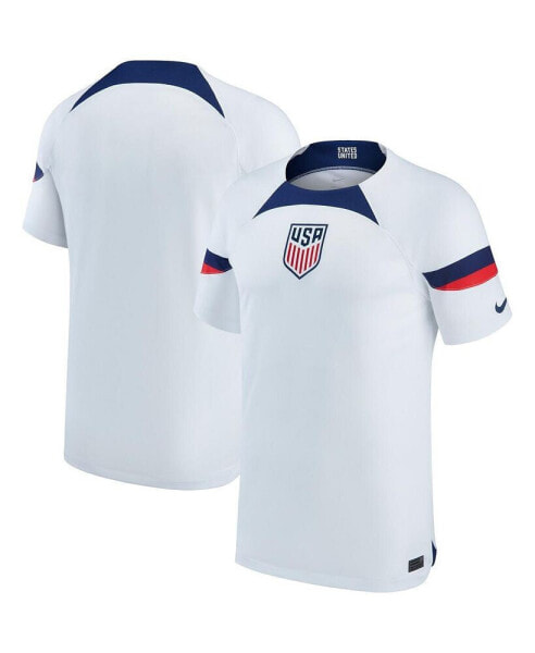 Men's White USMNT 2022/23 Home Breathe Stadium Replica Blank Jersey