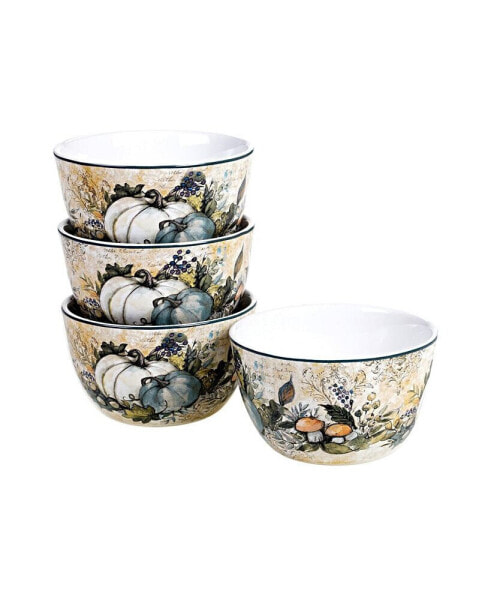 Harvest Gatherings 4 Piece Ice Cream Bowl