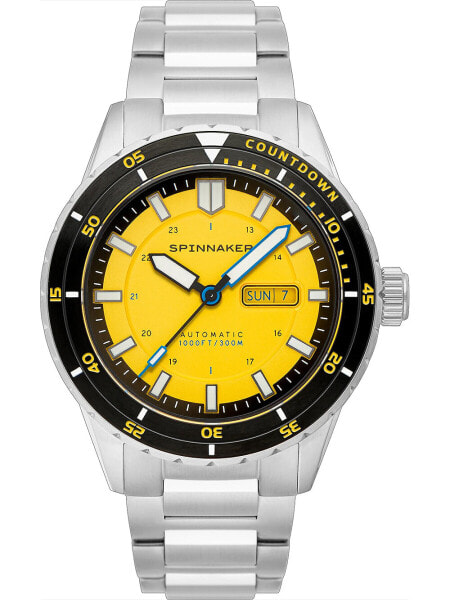 Spinnaker SP-5099-33 Mens Watch Hass Automatic Diver 43mm 30ATM