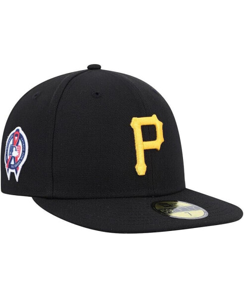 Men's Black Pittsburgh Pirates 9/11 Memorial Side Patch 59Fifty Fitted Hat