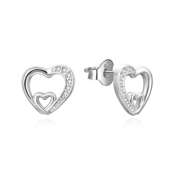 Серьги Beneto AGUP3292 Sparkling Hearts