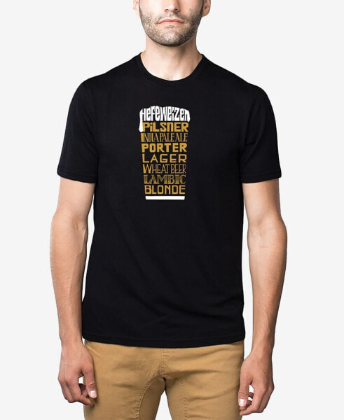 Men's Premium Blend Word Art Styles of Beer T-shirt