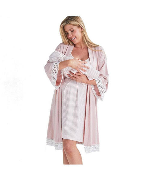 Пижама для беременных ANGEL MATERNITY "Материнский ангел" 3 шт.