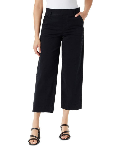 Petite Amanda Shape Effect Wide-Leg Crop Jeans