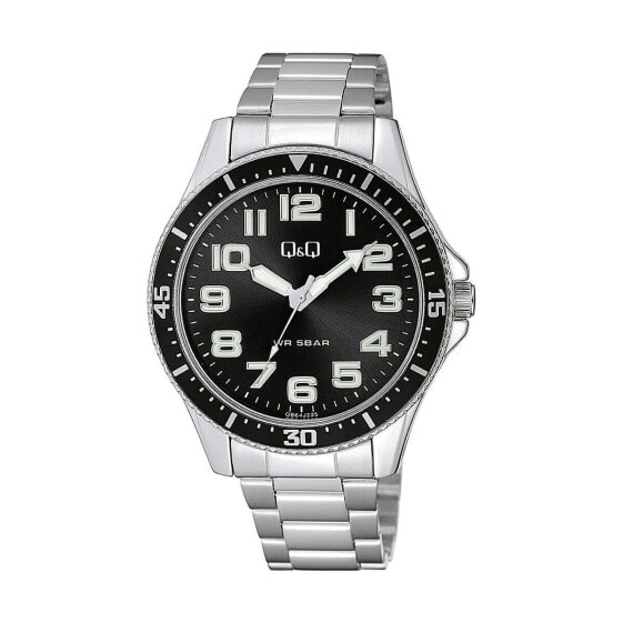 Часы Q&Q QB64J225Y Black 45mm