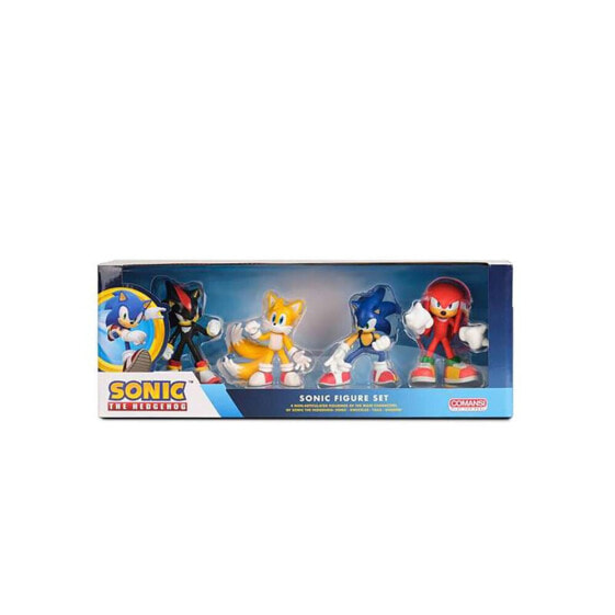 Фигурка GOLDEN TOYS Sonic 8 см Sonic Tails Knuckles And Shadow 4 ед.