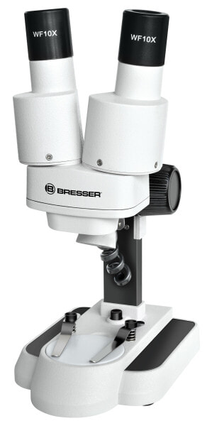 Bresser Optics Junior 20x - Optical microscope - White - 20x - Battery - 100 mm - 135 mm