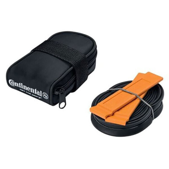 CONTINENTAL MTB Tube Presta 42 mm With 2 Tyre Lever Tool Saddle Bag