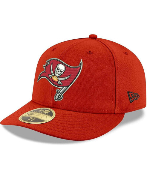 Men's Red Tampa Bay Buccaneers Omaha Low Profile 59Fifty Fitted Team Hat