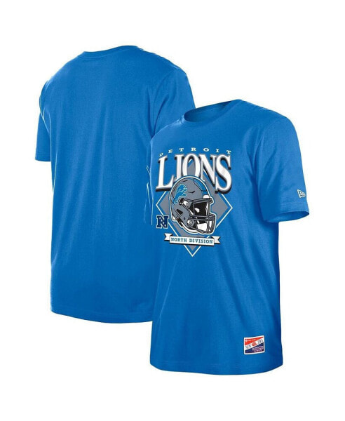 Men's Blue Detroit Lions Team Logo T-shirt