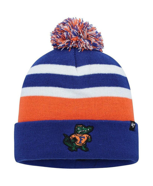 Men's Royal Florida Gators State Line Cuffed Knit Hat with Pom