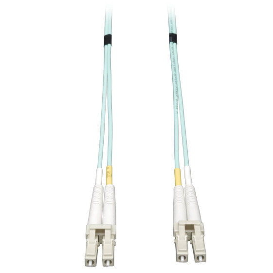Tripp N820-03M 10Gb Duplex Multimode 50/125 OM3 LSZH Fiber Patch Cable (LC/LC) - Aqua - 3M (10 ft.) - 3 m - OM3 - LC - LC