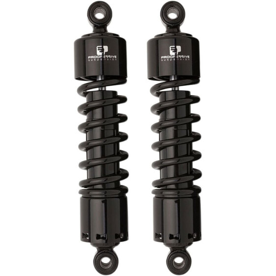 PROGRESSIVE SUSPENSION Progressive 412 Series Heavy Duty American-Tuned Gas Harley Davidson 412-4044B Shock