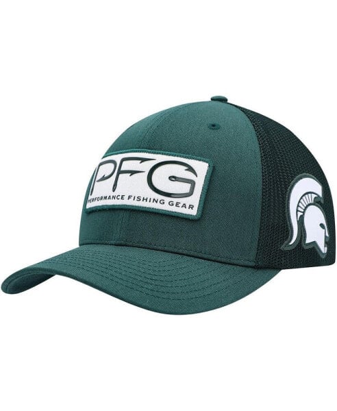 Men's Green Michigan State Spartans PFG Hooks Flex Hat